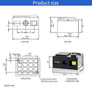 EMT8097M USB RS232 바코드 리더 스캐닝 엔진 자판기 용 1D 2D QR 바코드 스캐너 - Product Image 5