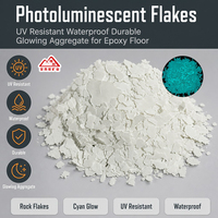 Photolumineszente Leuchtflakes UV-Beständig Wasserdicht Langlebig Leuchtende Körner für Epoxidbodenbeschichtung Sichtbeton