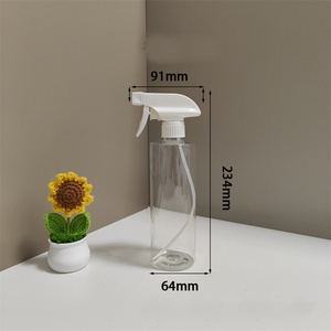 Offre Spéciale – Flacons Cosmétiques Manuels en Plastique 500ml Noirs Transparents avec Pulvérisateurs à Gâchette pour Jardinage Domestique - Product Image 5