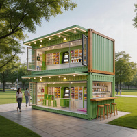 Mini-restaurant conteneur préfabriqué pop-up de 10 pieds pour café et restauration rapide