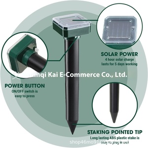 Cortile solare luce quadrata con ultrasuoni cane uccello serpente repellente per azienda agricola per mobili <span class=keywords><strong>da</strong></span> <span class=keywords><strong>campeggio</strong></span> all'aperto - Product Image 5
