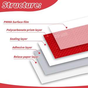 Rubans de sécurité à points, imperméables, autocollants, pour remorque, extérieur, ruban réfléchissant de précaution, ruban de signalisation pour véhicules, bateau - Product Image 4