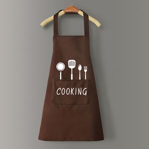 Nuevo babero de cocina reutilizable Unisex para adultos, <span class=keywords><strong>delantal</strong></span> de cintura de algodón a prueba de aceite impermeable para limpieza del hogar, restaurante en casa, logotipo personalizado - Product Image 6