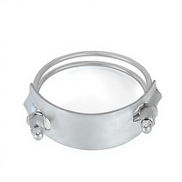 Collier de serrage double fil robuste en acier inoxydable réglable pour tuyaux, diverses tailles disponibles pour fixation de flexibles (OEM)