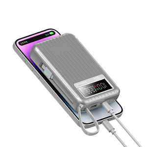 Cargador Portátil de 20000mAh con Carga Rápida PD, Cable Tipo-C Integrado, Pantalla Digital, Banco de Energía para Laptop - Product Image 2