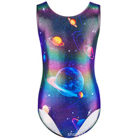 Zy490 sans manches Mystique tissu équipe danse filles compétition Sublimation gymnastique justaucorps