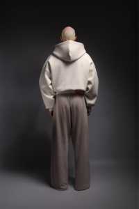 Yingling OEM Custom Oversize in cotone spugna ampio ampio Jogger pantaloni della tuta da uomo pantaloni della tuta alti a doppia vita - Product Image 2