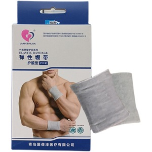 JIANZHIJIA อุปกรณ์พยุงข้อมือ สีเทา ผ้าพันแผลยืดหยุ่น วัสดุอ่อนนุ่ม ใช้ได้ทั้งชายและหญิง สำหรับมืออาชีพ - Product Image 3