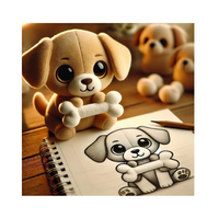 Peluche personnalisée tendance : Créez vos propres animaux en peluche doux sur mesure pour personnages – Taille personnalisable