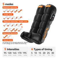 Bottes de Compression à Air Électriques à 5 Chambres pour la Récupération Sportive, Massothérapie, Masseur de Jambes, Machine de Massage de Physiothérapie