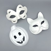 Masque en pulpe de papier biodégradable et écologique, moulé, sûr, non toxique, doux pour la peau, hypoallergénique, surface lisse, personnalisable