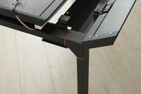 Bureau de jeu d'ordinateur de bureau de grande taille Ada Four Legs Heavy Large Load avec système de gestion des câbles