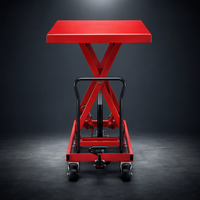 Chariot utilitaire en acier à plateforme élévatrice hydraulique à ciseaux pour atelier et usine