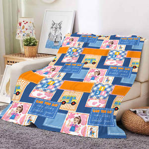 Manta de Franela con Diseño de Dibujos Animados, Modelo Rachels, para Cama, Sofá, Hogar, Auto, Picnic, Viajes y Siestas - Product Image 5