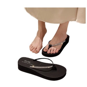 Nouvelles sandales compensées antidérapantes pour femme, style 2026, à semelle épaisse, avec strass, pour la plage et les activités estivales en extérieur - Product Image 6