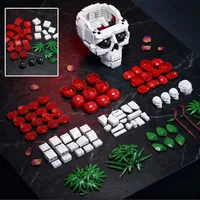Kaiyu K96282 2026 Nuevo Modelo de Ensamblaje de Flor Roja MOC, Juguetes de Adorno para Entusiastas, Regalos Decorativos, 1065 Piezas, Juego de Bloques de Construcción