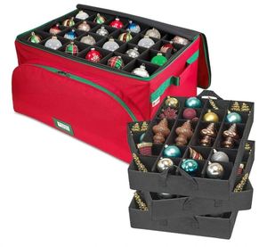 Boîtes de rangement pour boules de Noël personnalisées, boîte de rangement pour décorations de Noël avec séparateurs - Product Image 6
