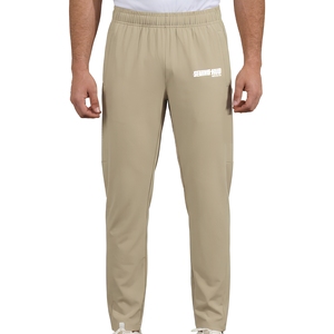 Pantalon de jogging en molleton de coton pour homme, coupe droite, taille à cordon, tissu doux et chaud, idéal pour la gym et les entraînements décontractés - Product Image 1