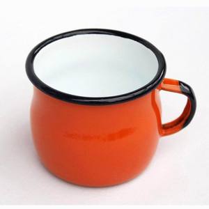 Taza de leche esmaltada, regalo de promoción personalizada, taza para beber esmaltada impresa, para el desayuno - Product Image 1