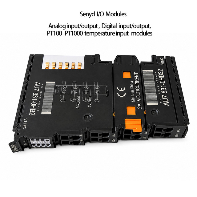 PLC I/O Expansion Modules Analog Input Output Pulse Temperature Digital IO Module PLC Module for Industrial Automation