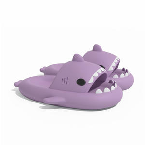 Pantuflas <span class=keywords><strong>de</strong></span> fondo grueso y suave <span class=keywords><strong>de</strong></span> tiburón <span class=keywords><strong>de</strong></span> dibujos animados para mujeres y hombres, <span class=keywords><strong>chanclas</strong></span> antideslizantes para el baño y el hogar para parejas, <span class=keywords><strong>chanclas</strong></span> para exteriores - Product Image 5