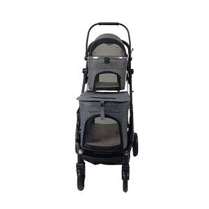 Tùy chỉnh hai lớp vật nuôi xe đẩy thoải mái có thể điều chỉnh không thấm nước thân thiện với môi trường ô nhiễm-miễn phí có thể gập lại thiết kế - Product Image 1