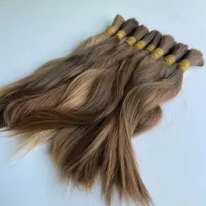 Cabelo humano russo em massa virgem 100% cabelo humano não processado cutícula remy cabelo russo