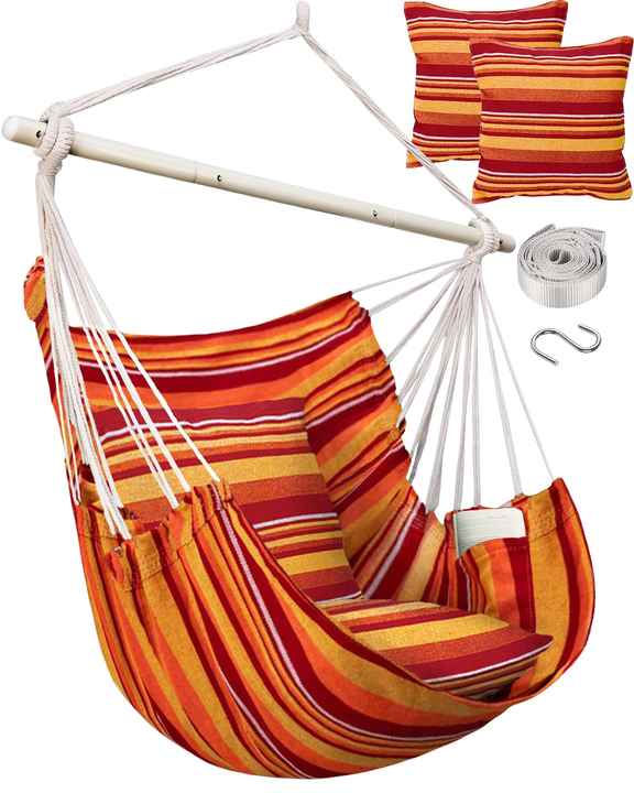 Kids Hammock Chair Swing | 220 Lb Capacity | 40"x43" UFO Style | Waterproof Oxford Cloth | Includes Hanging Kit | For Indoor & Outdoor Trees