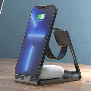 <span class=keywords><strong>Precio</strong></span> al por mayor 15W plegable 4 en 1 estación de carga inalámbrica multifuncional eléctrico Flexible <span class=keywords><strong>iPhone</strong></span> 16/15 soporte auricular uso - Product Image 6