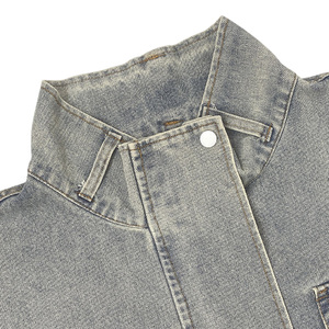 Cárdigan YIYU Estilo <span class=keywords><strong>Vaquero</strong></span>, Diseño Personalizado, para <span class=keywords><strong>Mujer</strong></span>, 2026, Negro, Tejido, Manga Larga, con Cierre, OEM - Product Image 5