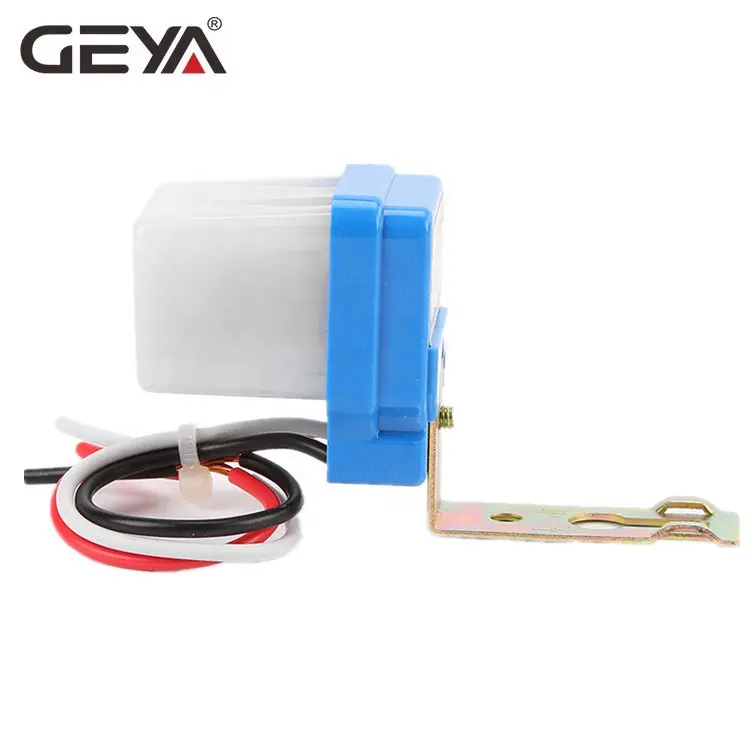 GEYA 자동 자동 오프 Photocell 가로등 스위치 DC AC 220V 50-60Hz 10A 사진 제어 Photoswitch 센서 스위치