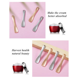 Nuovo prodotto di lusso <span class=keywords><strong>Beauty</strong></span> palop cucchiaio da crema per le labbra in metallo argento cucchiaio per cosmetici in metallo spatola per il viso - Product Image 6