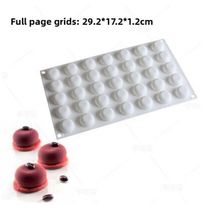 Molde para Galletas de Chocolate Caseras Tangchu, Mini Molde para Pastel de Mousse, Fondant, Herramienta para Hornear en Forma de Semicírculo - Product Image 2