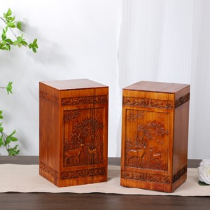 Wooden Pet Urn Rectangle 28.5x15.5x15.5cm Durable <b>Memorial</b> <b>Box</b> For Pet Funeral Supplies - Product Image 3