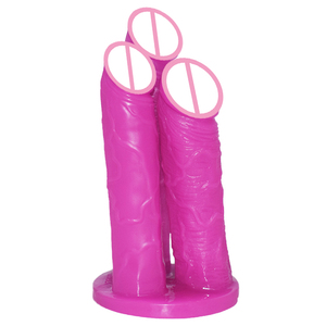 ของเล่นทางทวารหนักแบบสามด้าน ของเล่นทางเพศแบบสามหัว ปลั๊กทวารหนักแบบสอดสามทาง ของเล่นสอดทวารหนักแบบสอดเข้าได้สามทาง ดิลโดแบบสามหัว - Product Image 2