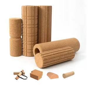 Individuelle Logo Naturkork Massagerolle Unregelmäßig Geformte Yoga Erdnussrolle Eigenmarke - Product Image 1