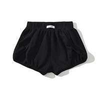 Shorts d'été décontractés pour femmes, 5 coloris, en flanelle unie respirante, imprimé en relief, taille mi-haute élastique, broderie 3D, 100% polyester