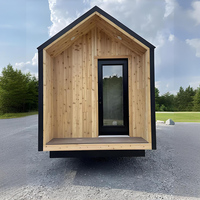 Kabin Sauna Hemlock Luar Ruangan Tugas Berat Berinsulasi Listrik, Tungku Sauna Uap Kering, Atap Miring Tahan Air, Digital Cerdas Cepat