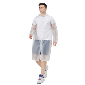 Nhà Máy Biểu Tượng Tùy Chỉnh Trọng Lượng Nhẹ Người Đàn Ông Phụ Nữ Unisex Rõ Ràng Áo Mưa Không Thấm Nước Nhựa Trong Suốt <span class=keywords><strong>PVC</strong></span> Dành Cho Người Lớn Áo Mưa Ngoài Trời Mặc - Product Image 5