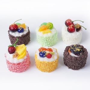 Modèle de gâteau en mousse de simulation PU pour accessoires de tournage de films et de télévision, inspiré du pain sucré français, petits gâteaux pour faveurs de fête - Product Image 4