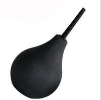 Système de douche rectale en forme de poire de 89 ml, pour lavement et nettoyage anal du côlon, avec boule en silicone bleue, seringue vaginale