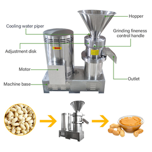 Máquina de mantequilla de maní de sésamo de alta capacidad, máquina para hacer mantequilla de nueces de grano, molino coloidal - Product Image 6
