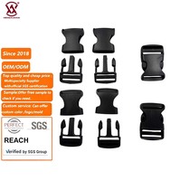 Offre Spéciale réglable 1 pouce sangle POM en plastique boucle à dégagement latéral rapide pour accessoires de sac à dos de randonnée