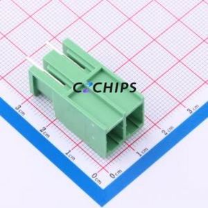 DB3EVC-7.62-2P-GN Plug-in Terminal Block Through hole,P=7.62mm Connector Board-to-Board / Socket - Closed 1x2P 7.62mm Green - Product Image 1