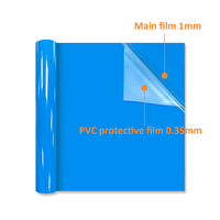 Mate PU 1MM Grueso HTV Textil Transferencia de Calor Vinilo Película de Alta Temperatura Doble Color para Camiseta