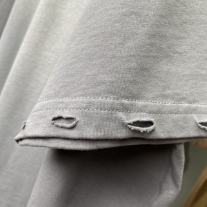 เสื้อยืดพิมพ์ลายแอบสแตรกต์สำหรับผู้ชายฟอกสีแบบย้อนยุคเสื้อยืดคอกลมทำจากผ้าฝ้ายแนวฮิปฮอป - Product Image 3