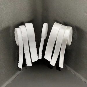 Trắng Satin Dây đeo Picot đàn hồi của sò điệp Webbing cho nhà dệt may thấp moq Cổ Phiếu có sẵn - Product Image 4