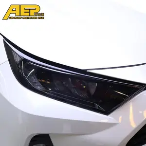 AEP汽车前照灯保护膜乙烯基保护透明黑色TPU贴纸丰田RAV4 XA50 2019 2020配件