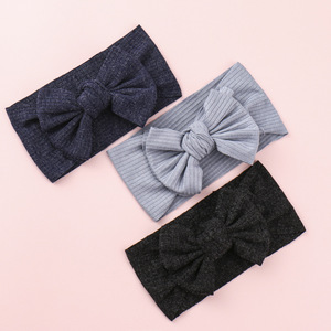 Serre-têtes tricotés à nœud papillon 2026 : Accessoires créatifs en tissu pour cheveux d'enfants et bébés – Vente Flash ! - Product Image 5
