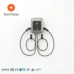 เครื่องชาร์จรถยนต์ไฟฟ้า StarCharge Saturn MID PTB Certified 22kW แบบ Dual AC ชนิดที่ 2 ติดตั้งบนพื้นพร้อมหน้าจอ LCD ขนาด 4.3 นิ้ว - Product Image 2